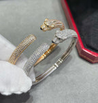 TimiPANTHERE FULL DIAMOND OPEN BRACELET