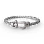 TimiFORCE LARGE HORSESHOE NO DIAMOND BRACELET SILVER