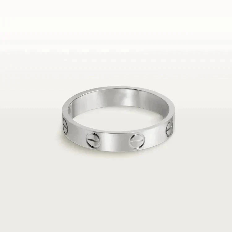 TimiLOVE RING 4MM 1 DIAMOND SILVER