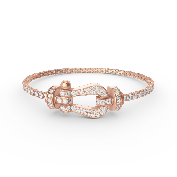 TimiFORCE  LARGE HORSESHOE FULL DIAMOND TENNIS BRACELET
